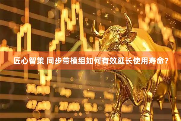 匠心智策 同步带模组如何有效延长使用寿命？