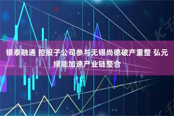 银泰融通 控股子公司参与无锡尚德破产重整 弘元绿能加速产业链整合