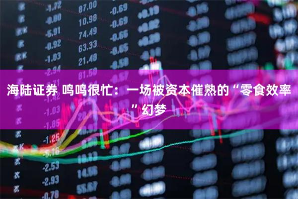 海陆证券 鸣鸣很忙：一场被资本催熟的“零食效率”幻梦