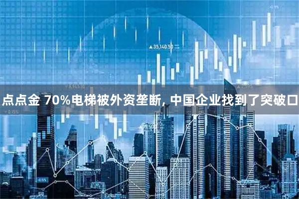 点点金 70%电梯被外资垄断, 中国企业找到了突破口
