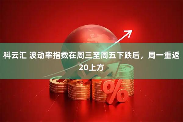 科云汇 波动率指数在周三至周五下跌后,周一重返20上方